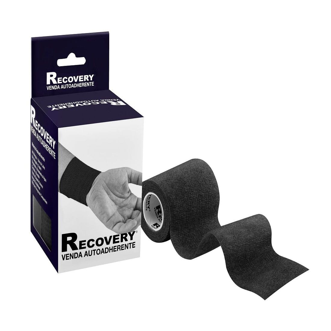 Venda Autoadherente Color Negro 7,5 cm x 4,5 m Recovery
